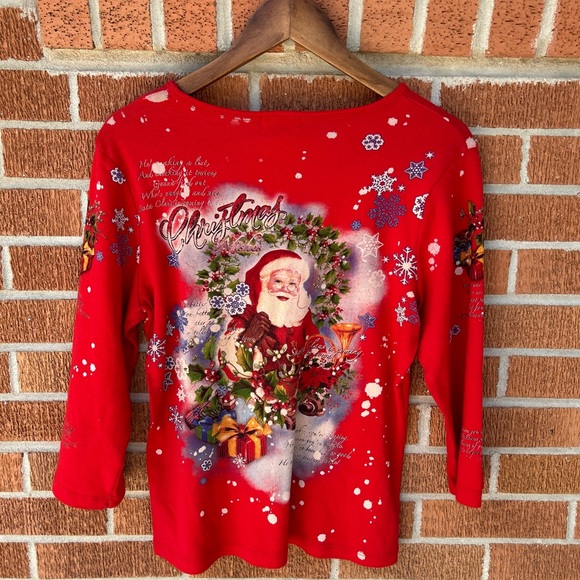 Studio Gem Q. Christmas Santa Top - Picture 4 of 4